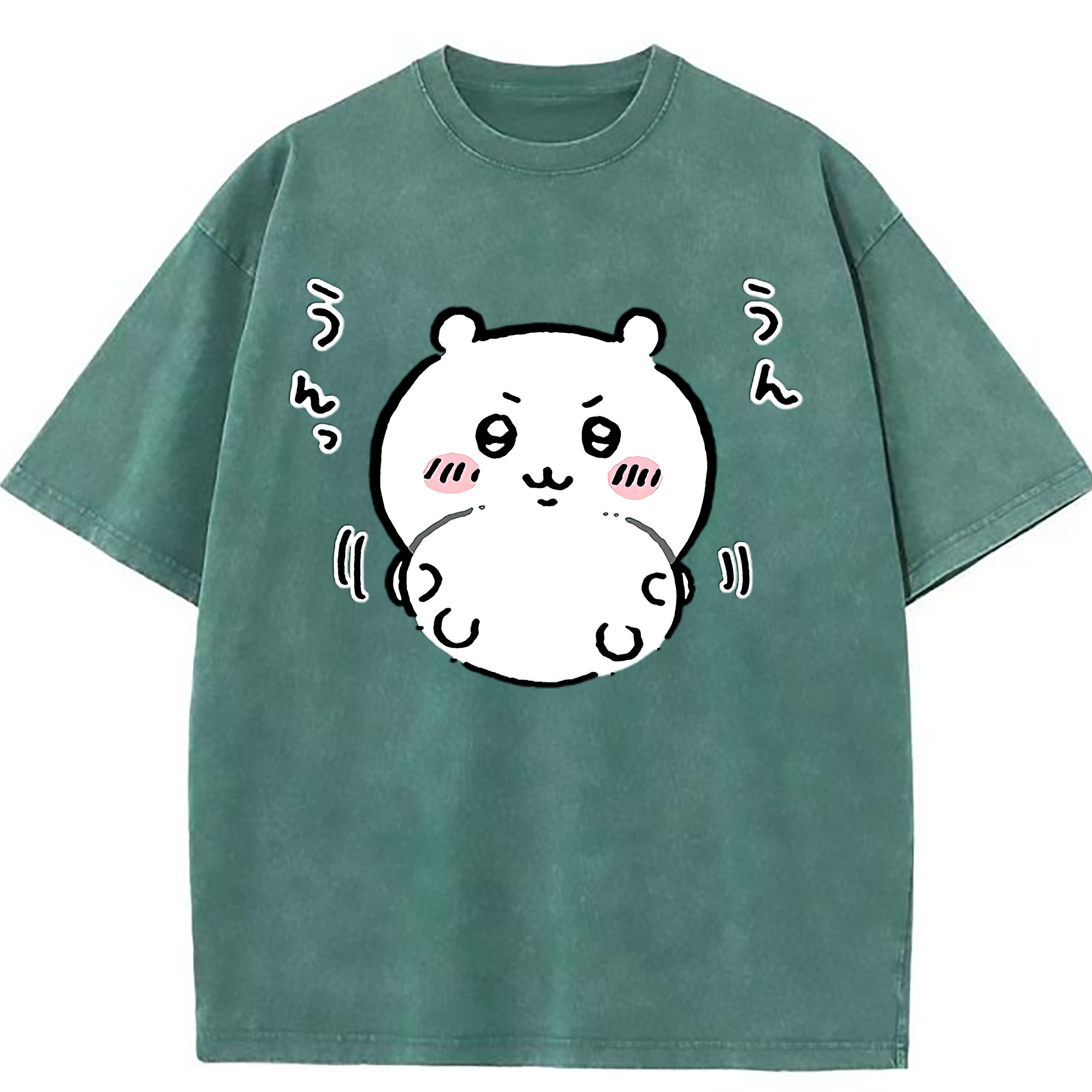 （画像用） ちいかわ ちいかわ Chii-kawa chiikawa 綿100% ヴィンテージ風 半袖Tシャツ（フロントプリント）